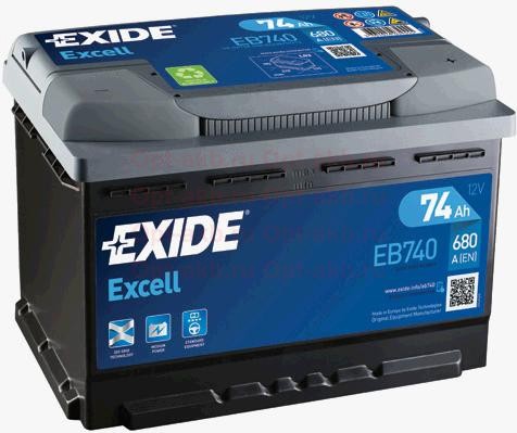 EXIDE Excell EB740 (AGM)