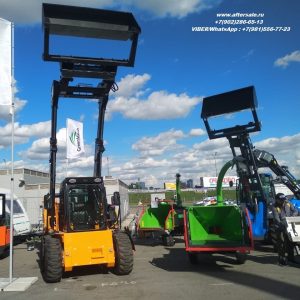 Мини погрузчик Bawoo c ковшом высокой выгрузки , высота подъёма 4.65